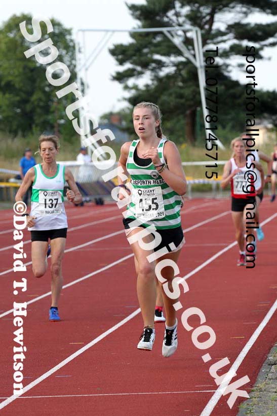1500 metres, 2021 North East Grand Prix 5, Monkton, Wednesday, July 21st. Photo: David T. Hewitson/Sports for All Pics